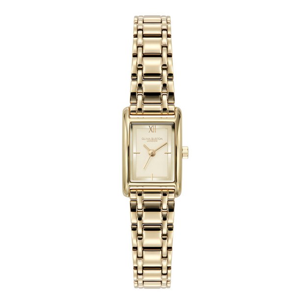 Olivia Burton stainless steel gold coloured bracelet watch (British brand)