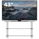 AVF TV stand clear glass up to 43 inch, UK version