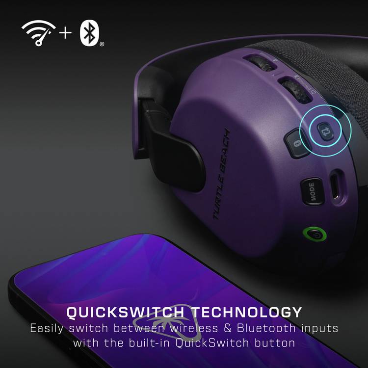 Turtle Beach Stealth 600 wireless gaming headset purple, imported from the UK