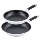 Scoville Steellux 2-piece frying pan set, imported from the UK