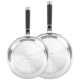 Scoville Steellux 2-piece frying pan set, imported from the UK
