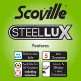 Scoville Steellux 2-piece frying pan set, imported from the UK
