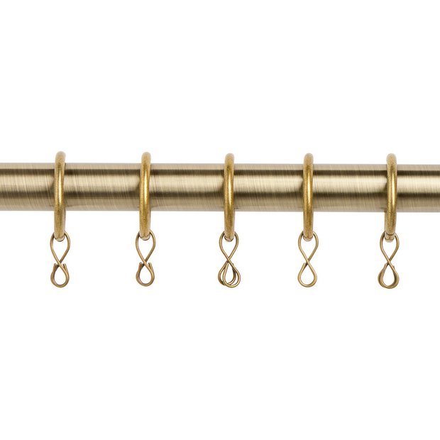 Argos Home curtain rings antique brass 20 pack - British product