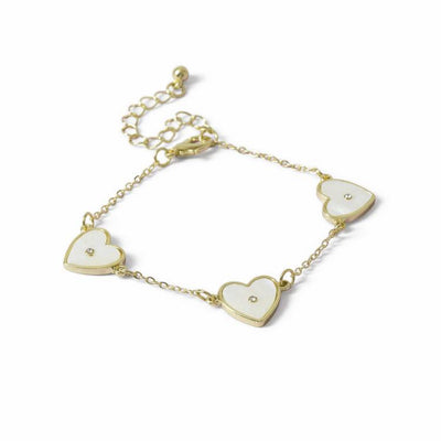 Argos Flitzy Kids White Heart Charm Bracelet- Buy online at McGrocer