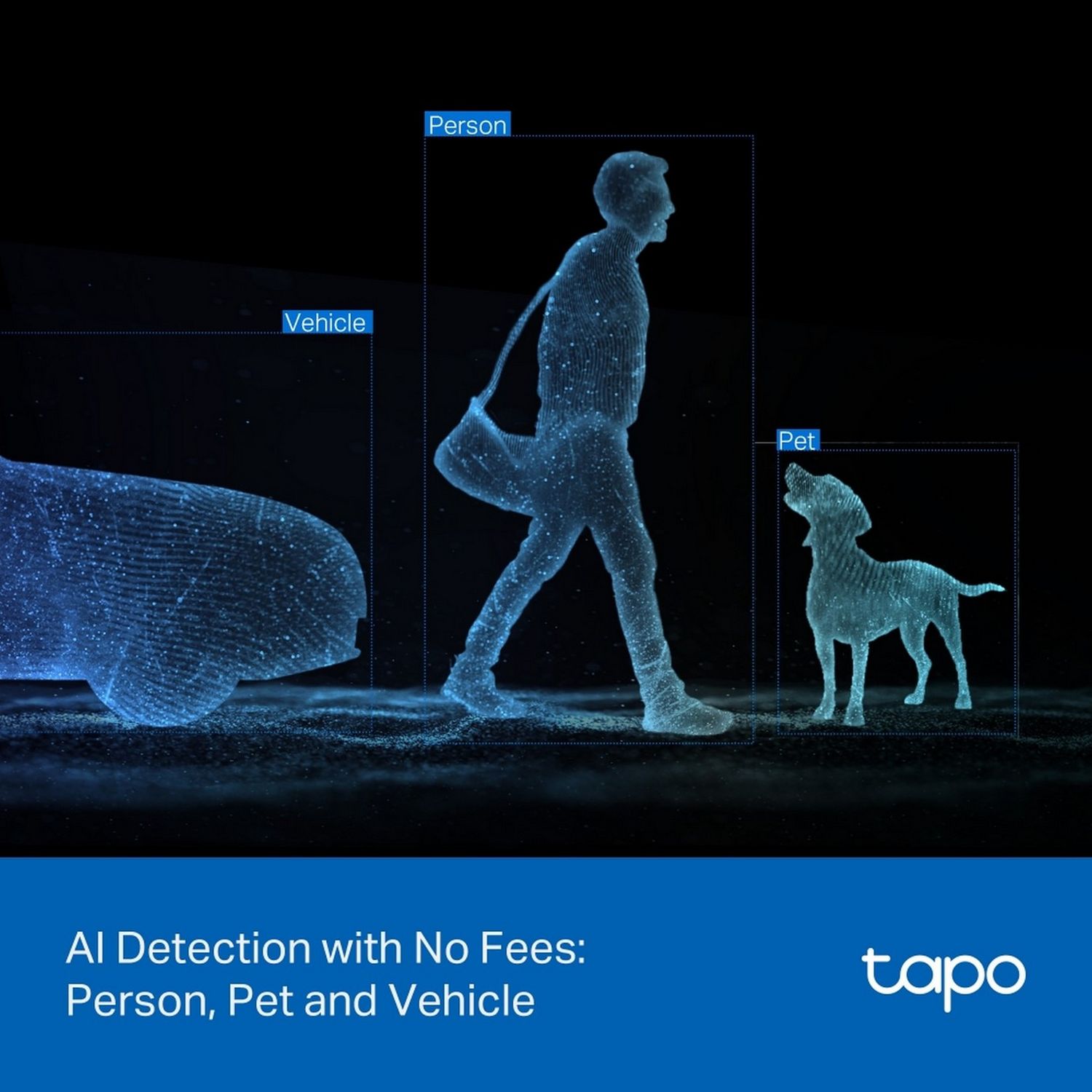 Tapo TC47 outdoor dual lens security camera - British product