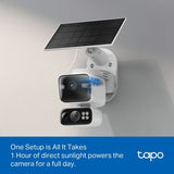 Tapo TC93D solar dual-lens security camera kit, imported from the UK
