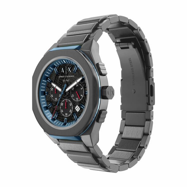 Armani Exchange AX4295 gunmetal stainless steel watch (British brand)