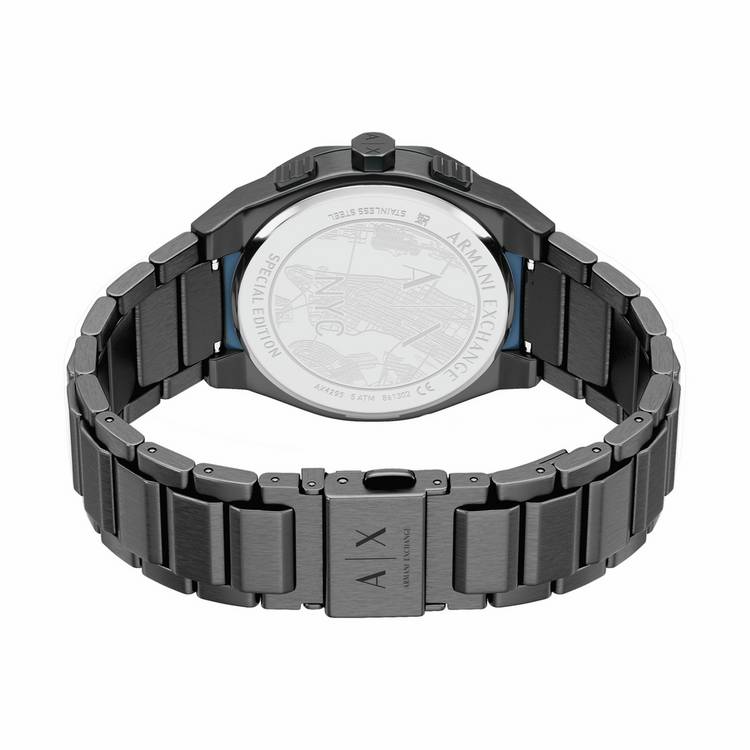 Armani Exchange AX4295 gunmetal stainless steel watch (British brand)