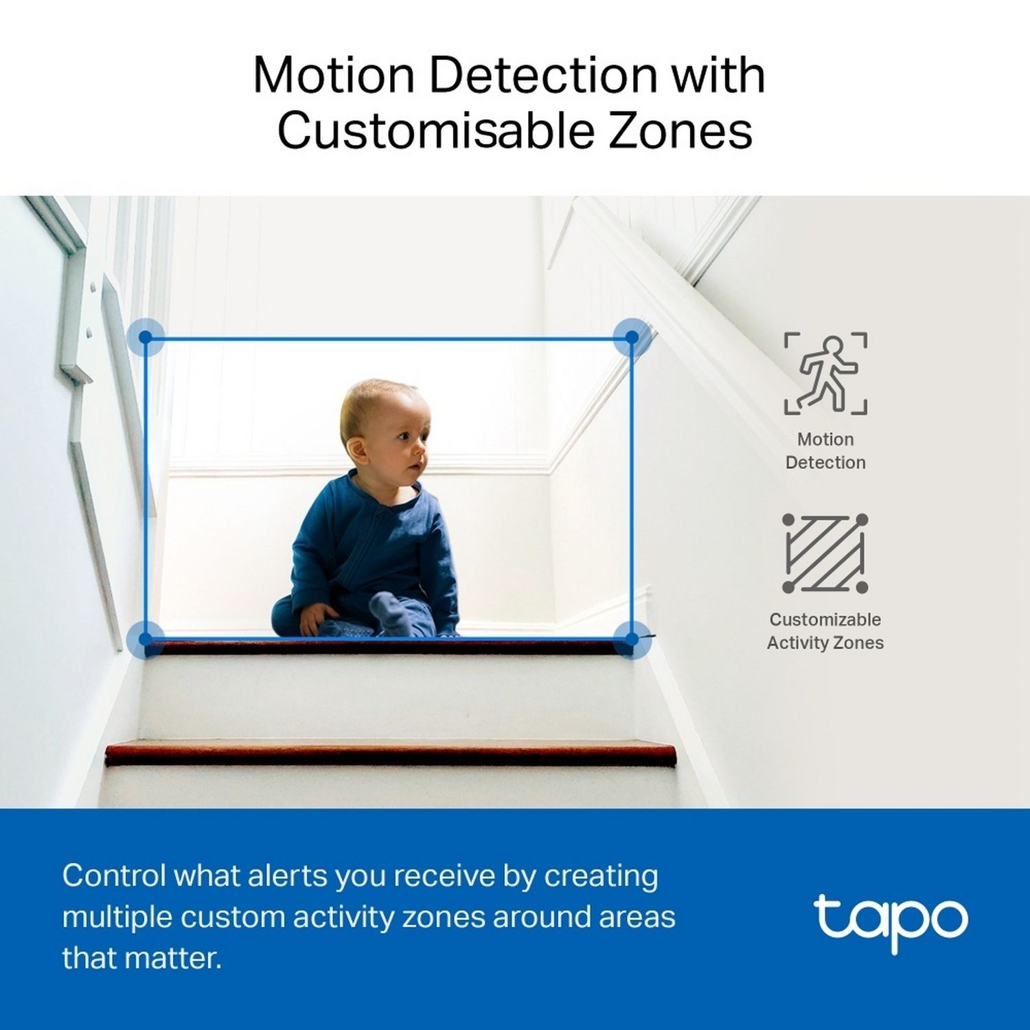 Tapo TC74 3K pan/tilt AI security camera (British brand)