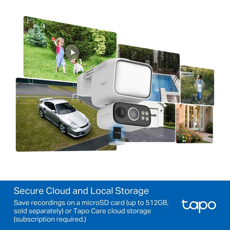 Tapo TC50 2K solar-powered floodlight security camera - British product