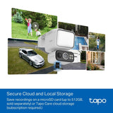 Tapo TC50 2K solar-powered floodlight security camera - British product