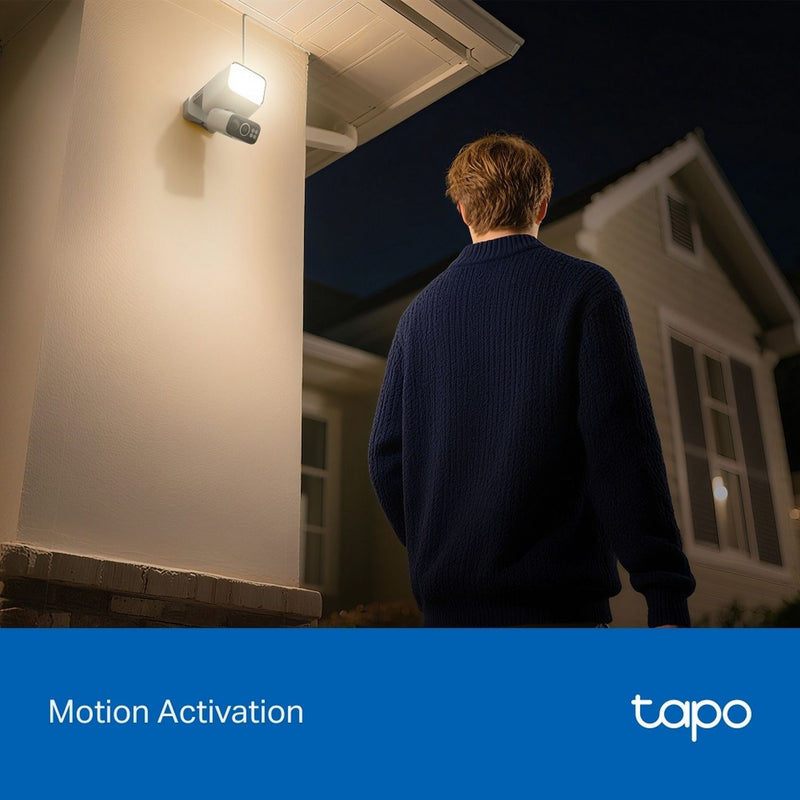 Tapo TC50 2K solar-powered floodlight security camera - British product