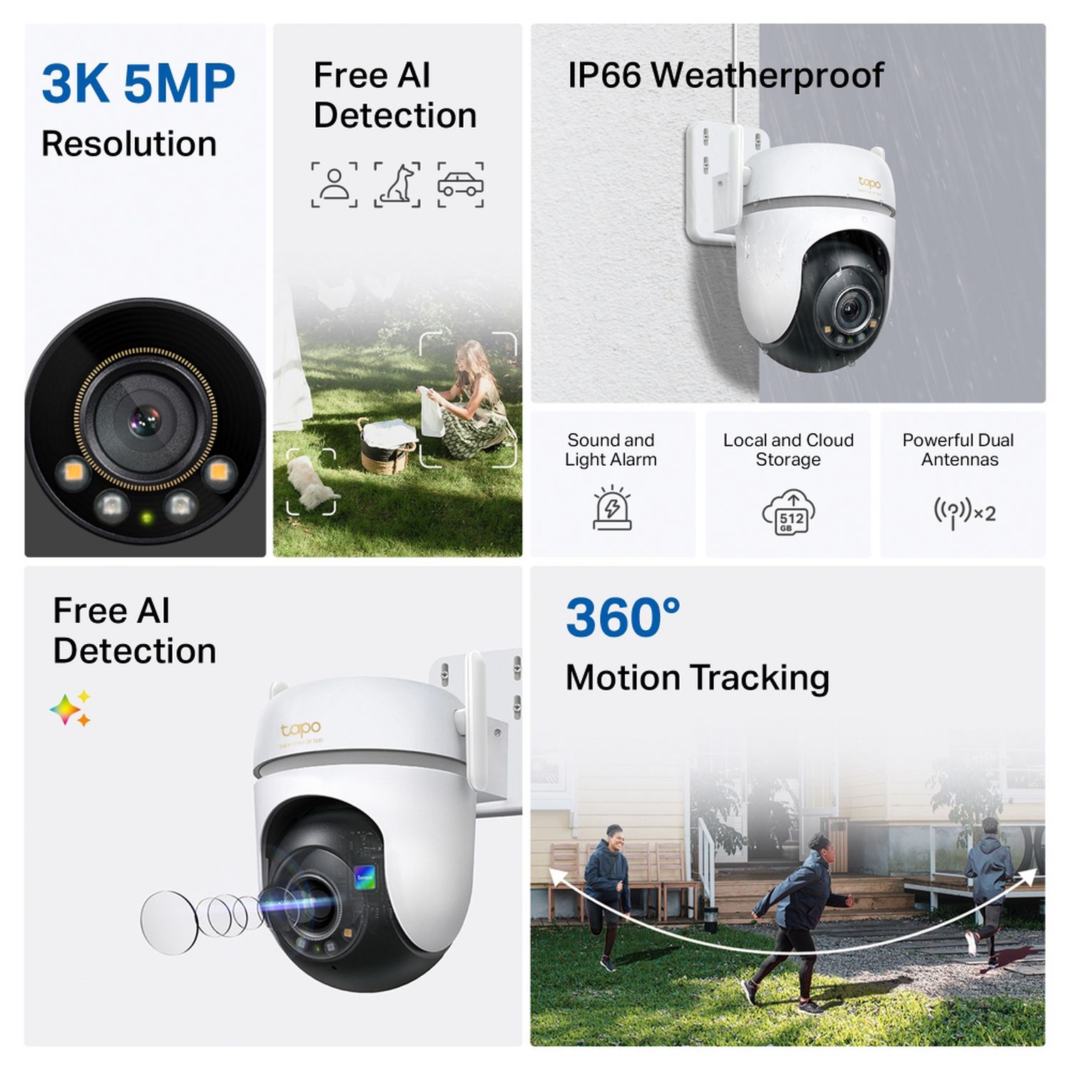TP-Link Tapo TC43 outdoor security camera, UK version