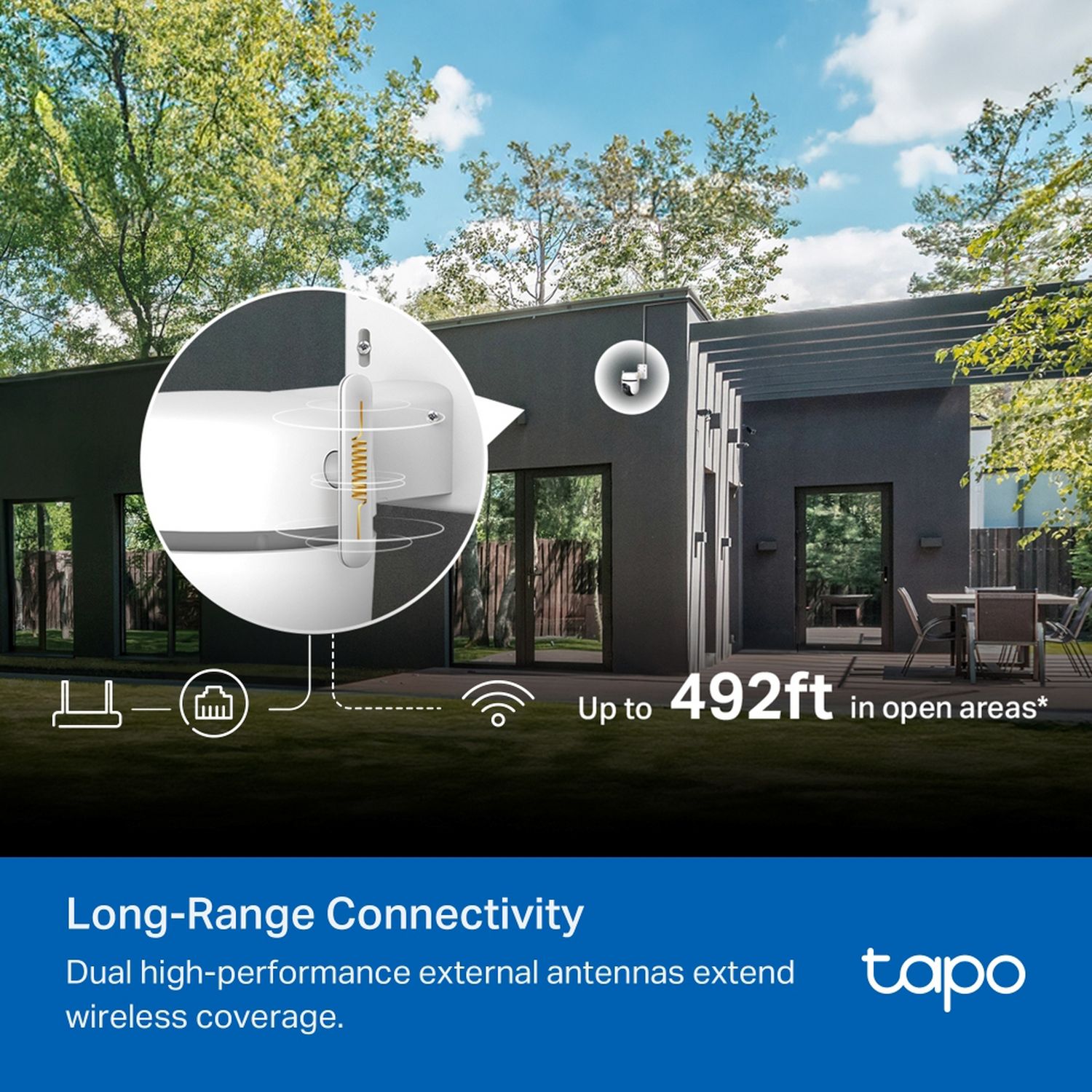 TP-Link Tapo TC43 outdoor security camera, UK version