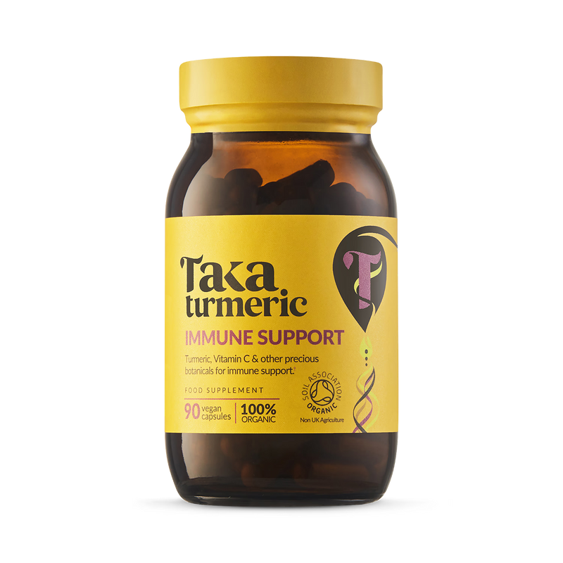 Taka Turmeric organic immune support 90 capsules, imported from the UK