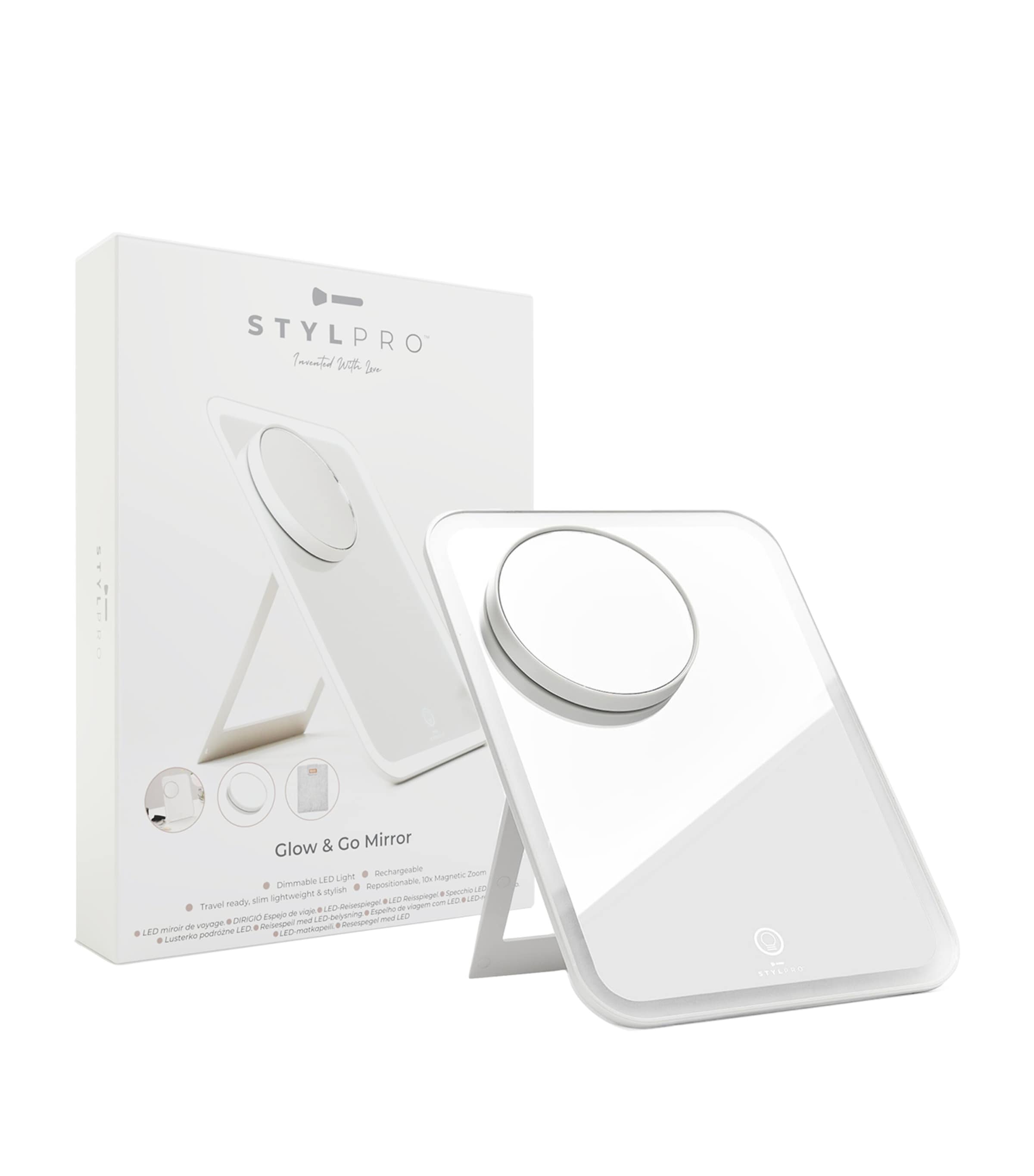 STYLPRO Glow & Go travel makeup mirror (British brand)