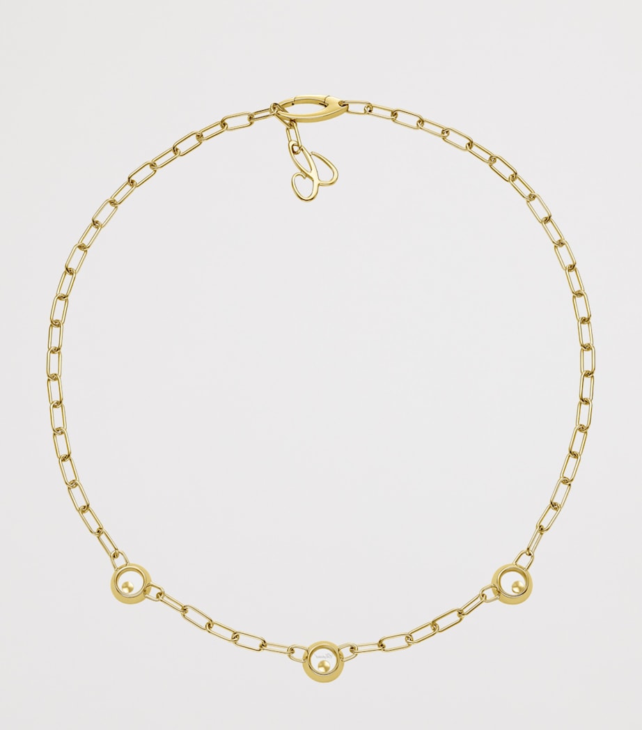 Chopard Happy Diamonds Icons necklace 18kt yellow gold, imported from the UK