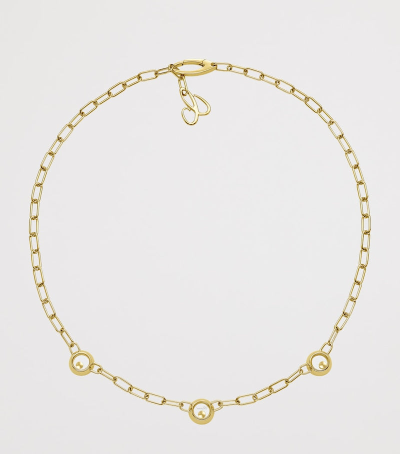 Chopard Happy Diamonds Icons necklace 18kt yellow gold, imported from the UK