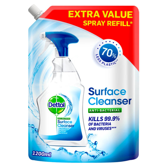 Dettol Antibacterial Surface Cleaning Spray Refill 1.2L essentials Sainsburys   