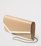 Jimmy Choo Emmie patent leather clutch bag, UK version