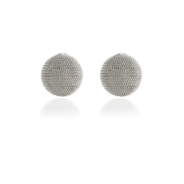 Cachet Tyra clip-on earrings with rhodium finish (British brand)