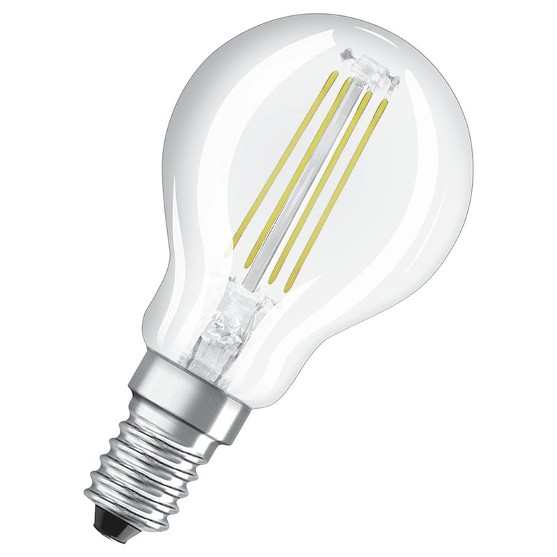 Osram 4W LED filament globe bulb twin pack, UK version
