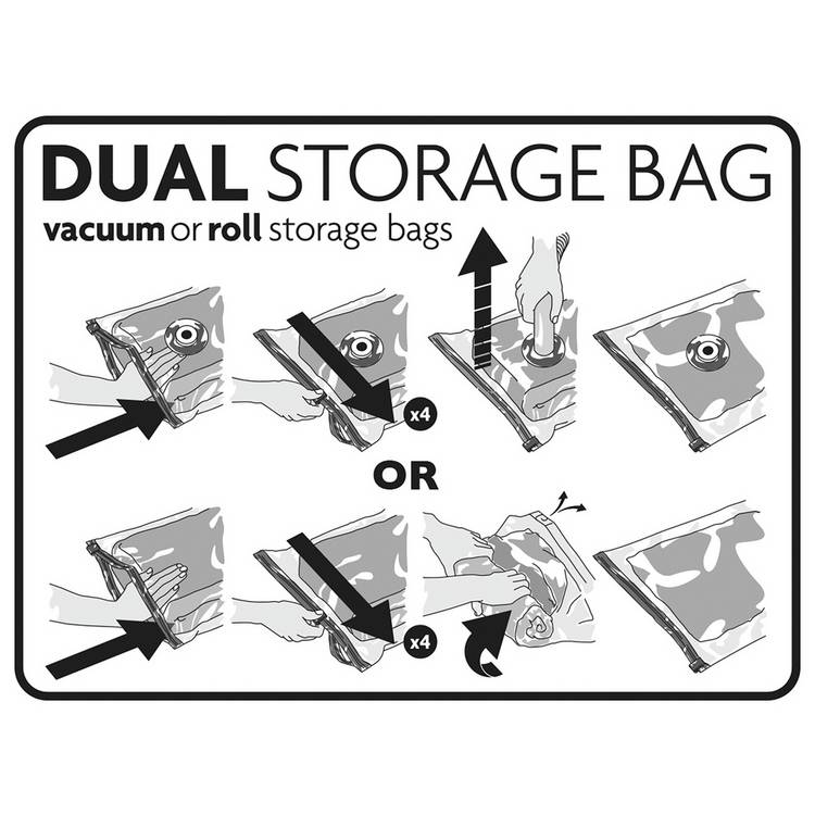 Protect & Store Easi-Vac vacuum storage bags 6 piece set - British product