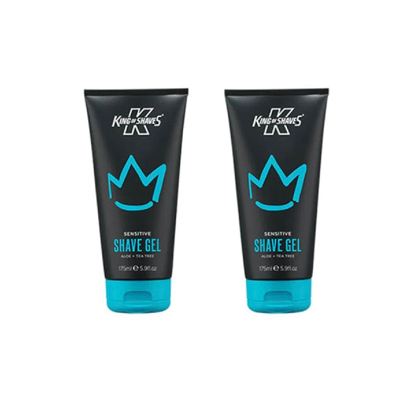King of Shaves sensitive shave gel for men 2x175ml - British product