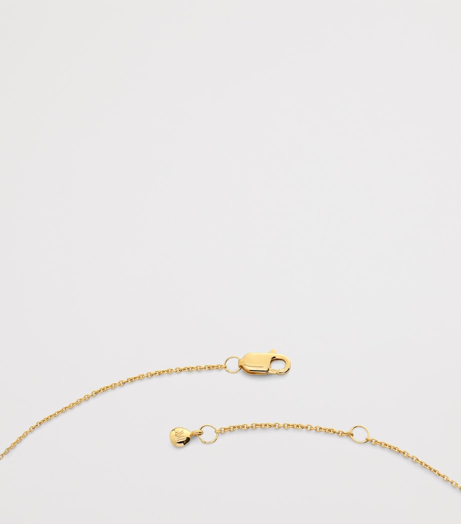 Monica Vinader gold vermeil Zodiac Libra necklace with adjustable chain (British brand)
