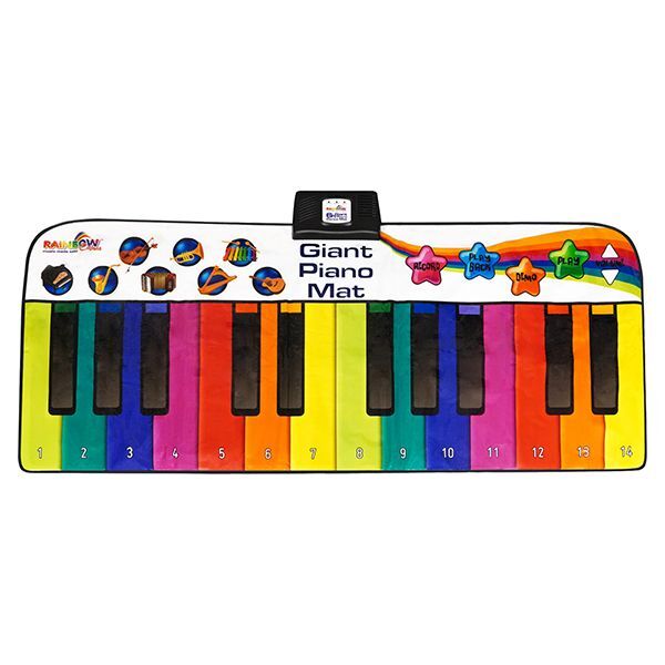 Rainbow Colours giant piano mat 6ft, UK version