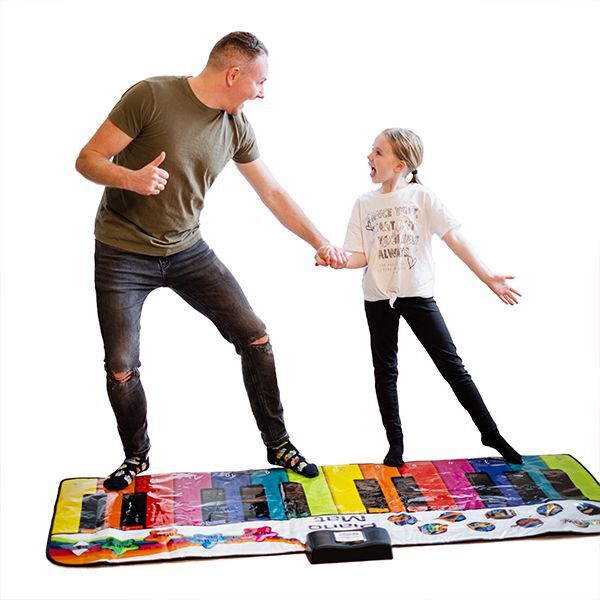 Rainbow Colours giant piano mat 6ft, UK version