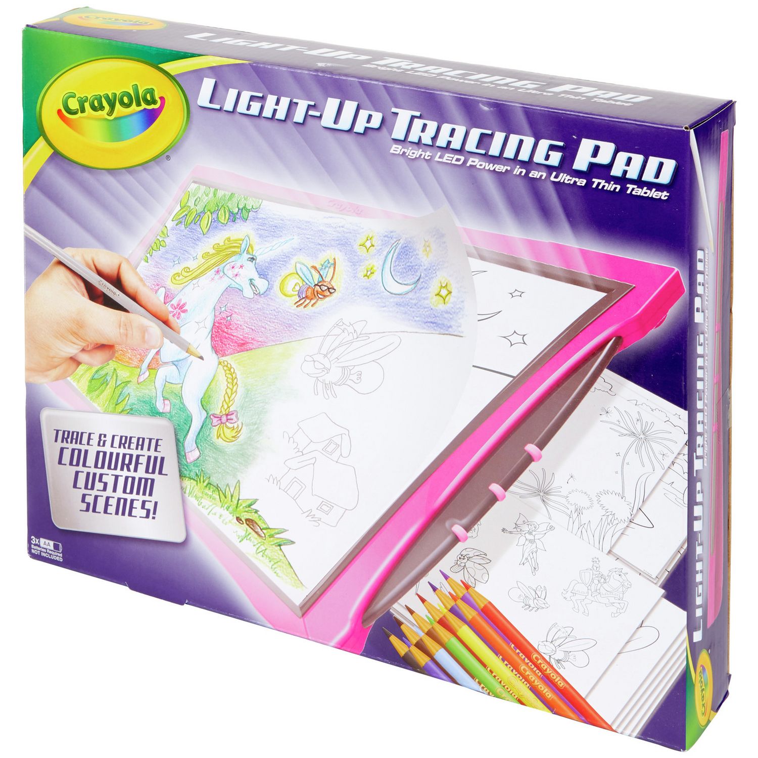 Crayola Light Up Tracing Pad with LED surface - British product