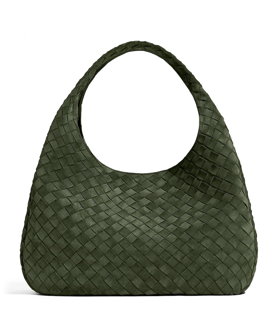 Bottega Veneta large suede Campana shoulder bag, UK version