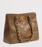 Valentino Garavani Laseine tote bag lambskin leather, imported from the UK