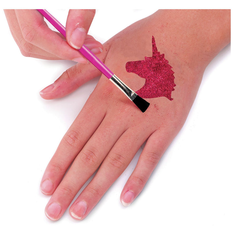 Fablab craft kit with glitter tattoos and nail polish, UK version