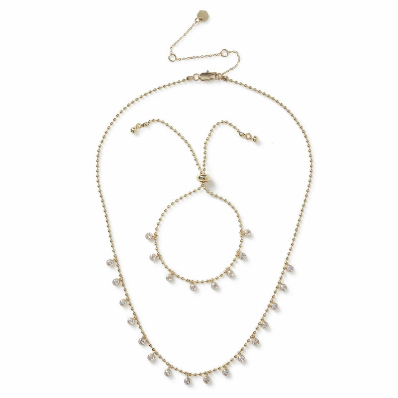Liars & Lovers crystal necklace bracelet giftset, imported from the UK
