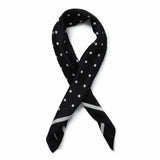 Freedom black and white polka dot headscarf (British brand)