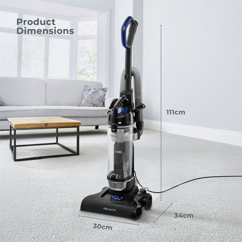 Tower corded bagless upright vacuum cleaner 4L, UK version