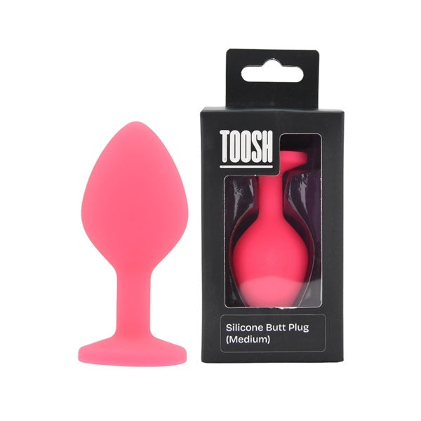 Loving Joy Toosh Pink Silicone Butt Plug Medium
