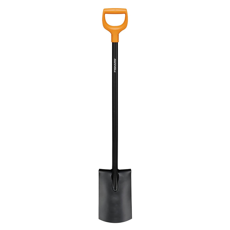 Fiskars solid rounded spade garden tool, UK version