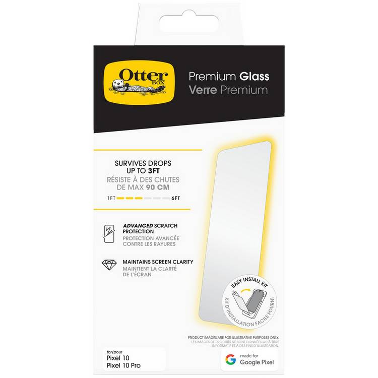 OtterBox Premium Glass screen protector for Pixel 10 - British product
