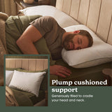 Sleepeezee feather and down medium pillow 74x48cm - British product