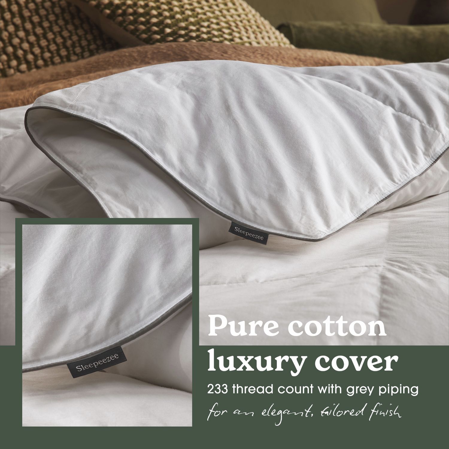 Sleepeezee Feather and Down 10.5 Tog Duvet - King Size