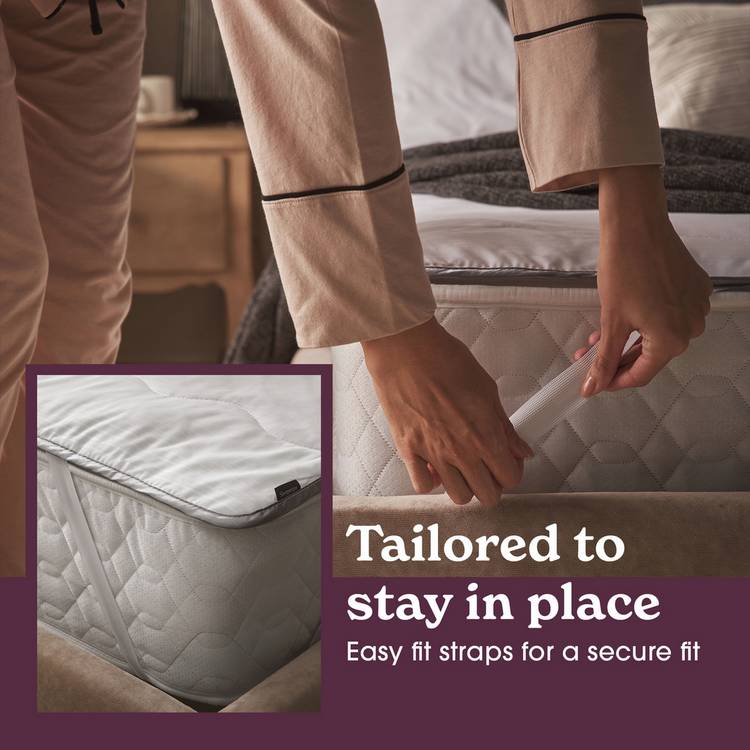 Sleepeezee Hotel Luxe Quilted Mattress Protector Single - British product