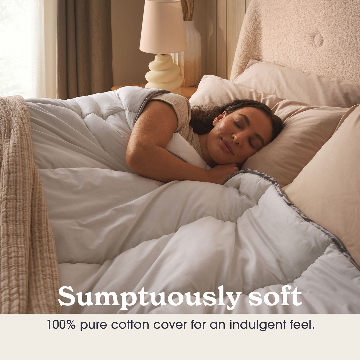 Sleepeezee cotton duvet 10.5 tog single, imported from the UK