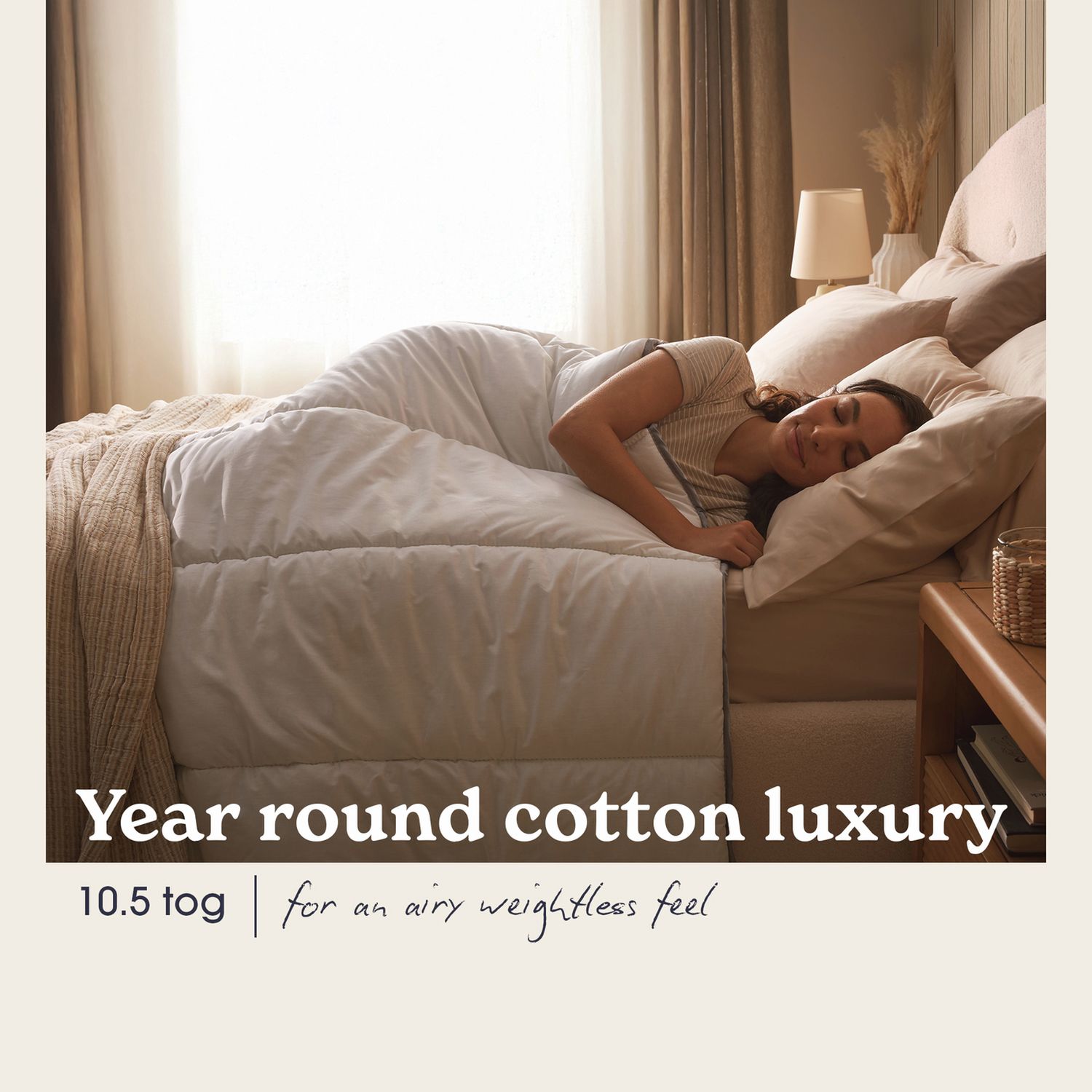 Sleepeezee cotton duvet 10.5 tog single, imported from the UK