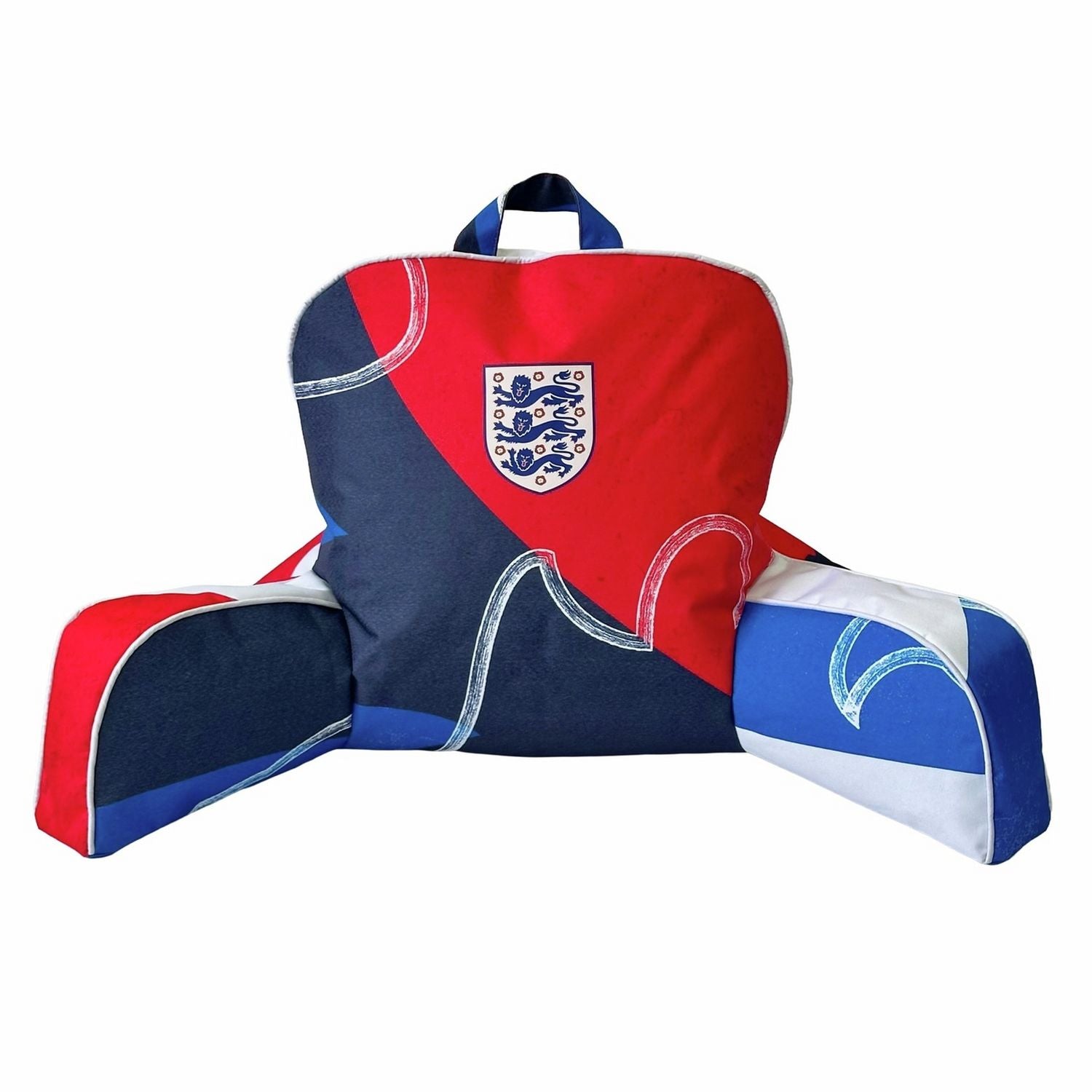 Kaikoo England cuddle cushion red blue (British brand)