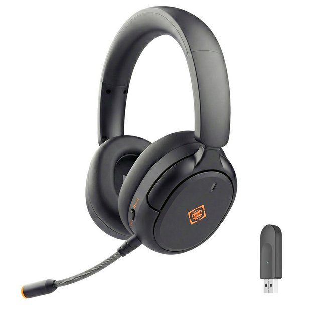 Deltaco DH330 wireless gaming headset black over-ear (British brand)