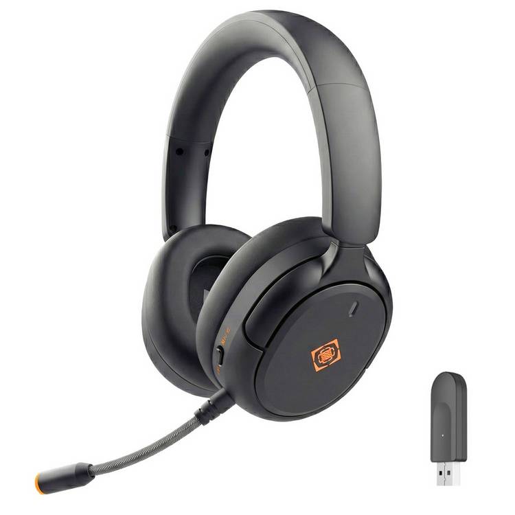 Deltaco DH330 wireless gaming headset black over-ear (British brand)