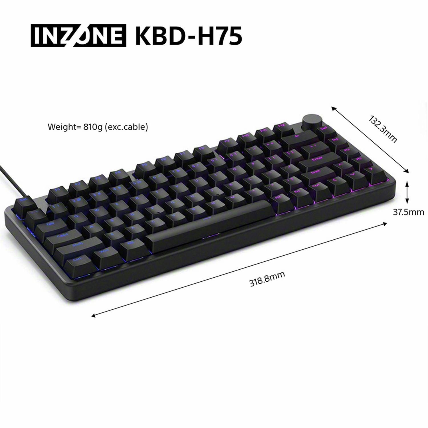 Sony INZONE KBD-H75 gaming keyboard (British brand)